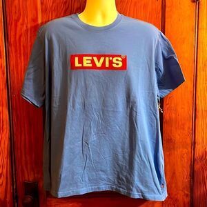 Levi’s Red Logo Blue TShirt Sz XL